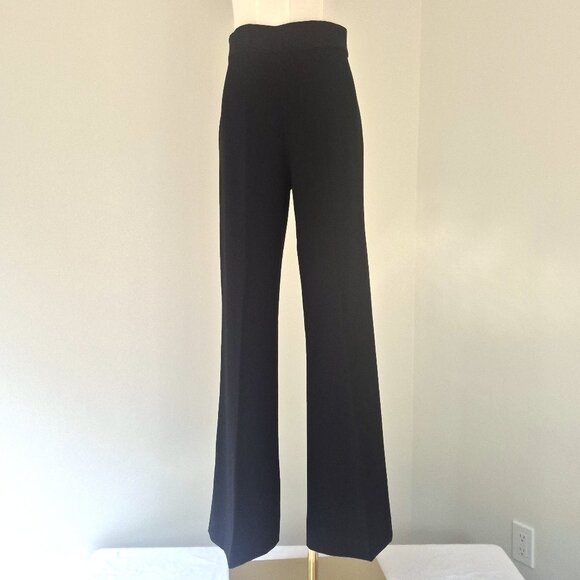 Zara high flare black pants, polyester, XS - Picture 1 of 6